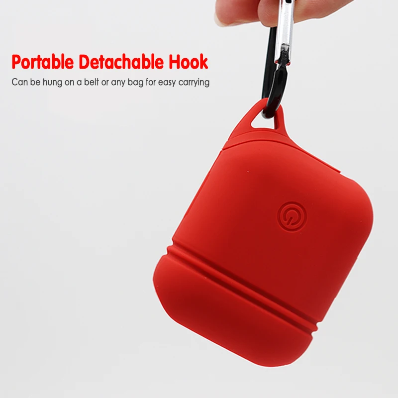 

Integrated Silicone All-in-one Protective Case Wireless Bluetooth Headset for Air Pods Earphone Protective Cover Box for Apple