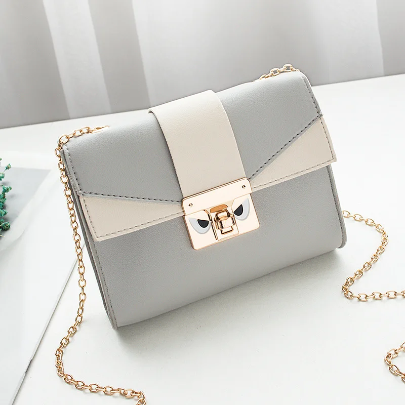 

Characteristics Lock Bag Women's 2019 New Style Fashion Korean-style WOMEN'S Fashion Handbag Simple Shoulder Bag Small Fashion V