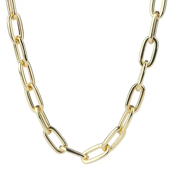 

Net red necklace women Europe and the United States exaggerated thick chain necklace personality thick chain clavicle necklace
