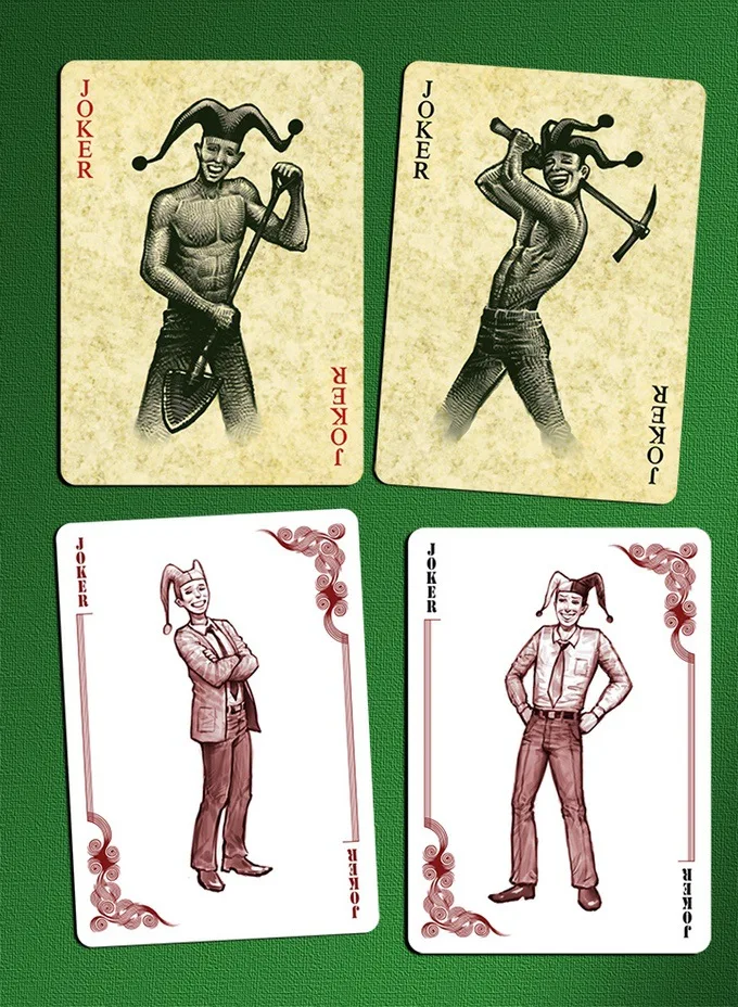 Hui qi Poker Bicycle White Blue Collar White Collar Blue-Collar Collection Bicycle Playing Cards