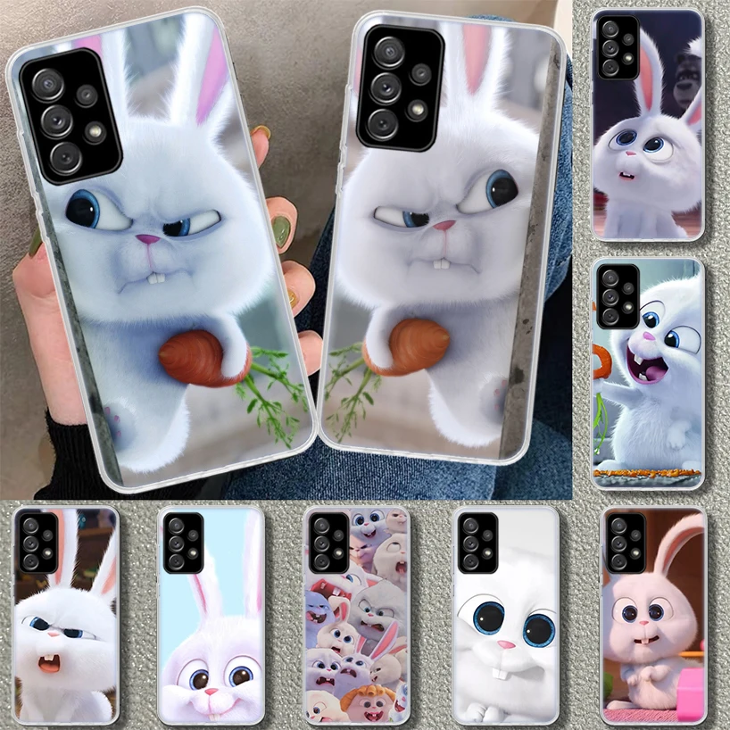 Cute Rabbit Phone Case Cover For Samsung Galaxy A50 A70 A40 A30 A20E A10S Note 20 Ultra 10 Pro Plus 9 8 + A6 A7 A8 A9 Coque | Мобильные