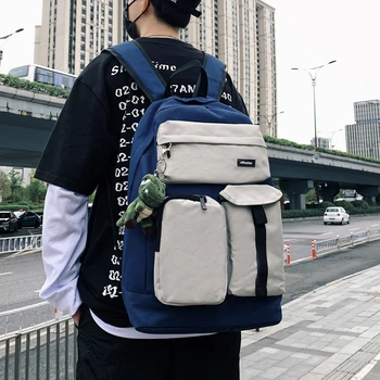 

Man Fashion Trend South Korean Version of High School INS Harajuku Ulzzang High School Students Large Backpack Backpack