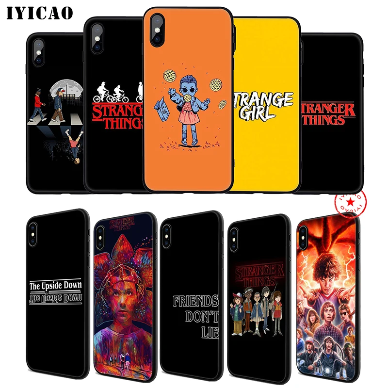 IYICAO Stranger Things Tv Show Soft Phone Case for iPhone 11 Pro XR X XS Max 6 6S 7 8 Plus 5 5S SE Silicone TPU |
