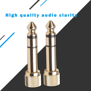 

Headphone Audio Screw Adapter 1/2pcs Jack 6.35mm Male to 3.5mm Female Connector Audio Jack Adapter Earphone Plug