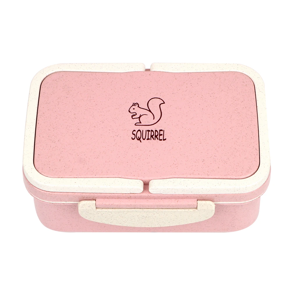 Посуда мультфильм bento Box Пшеничная солома Ланч-бокс портативные кухонные инструменты