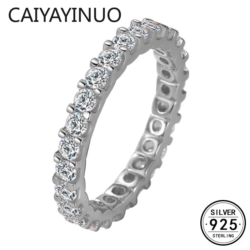 

Big Promotion!! S925 Silver Color VS2 Diamond Ring Jewelry for Women Bizuteria Wedding Ring Anillos De Gemstone Jewelry Ring