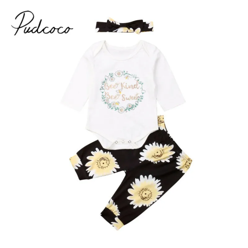 Коллекция 2019 года весенне-осенняя одежда для малышей Комплект из 3 предметов