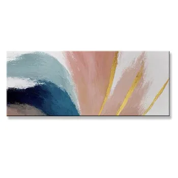 

Nordic style simple Handpainted oil painting modern abstract colorful wall art home decoration for living room bedroom no framed