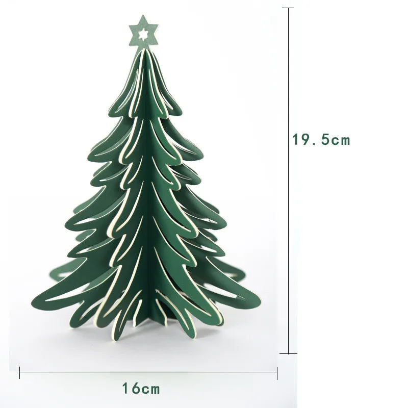 Новые 4D елочные украшения Рождественские украшения для дома Noel DIY ремесла Navidad новогодние подарки Kerst Natal Декор - Цвет: A-dark green