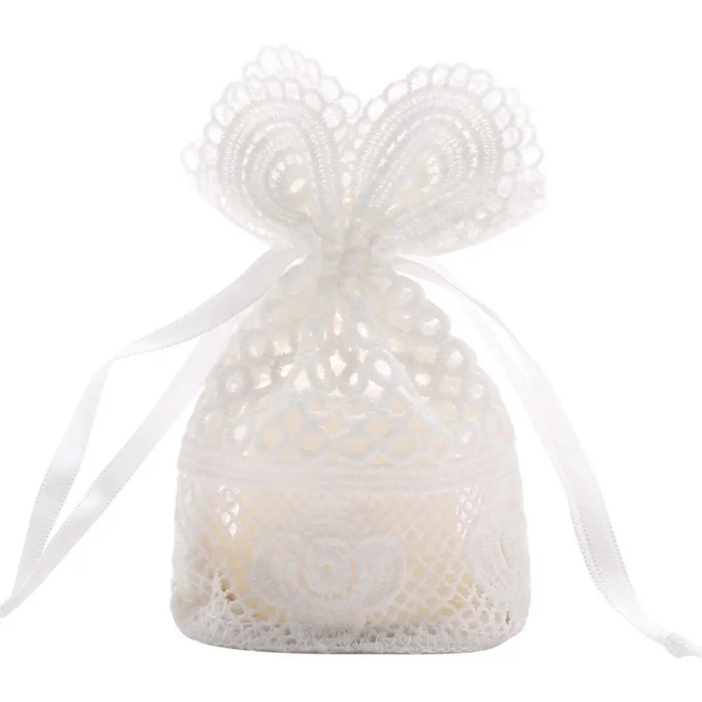Пакет карманов коробка для конфет подарочные сумки жемчужные пряжа ювелирные изделия бумажные пакеты для подарков для кольца браслет ожерелье Рождество сумка для хранения - Цвет: White