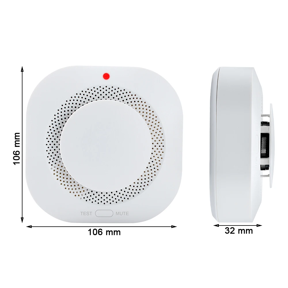 Awaywar 433MHz Wireless Security Burglar Alarm System strobe siren kit PIR Motion/Door Sensor Fire Smoke Detector for Smart Home