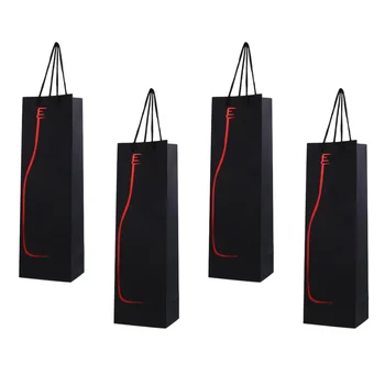 

12pcs Premium Wine Gift Bags Single Bottle Tote Wine Hand bag(Gold)