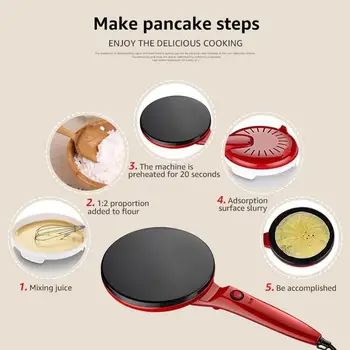 

Small Household Pancake Machine Pizza Machine Spring Stalls Cake Cookware Kitchen Electric Cake Pizza Supplies P1X8