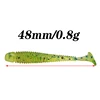 10 or 20pcs Fishing Lures 48mm 0.7g Wobblers Carp Fishing Soft Bait Swimbait Tail Grub Lures Silicone Artificial Fishing Tackle ► Photo 2/6