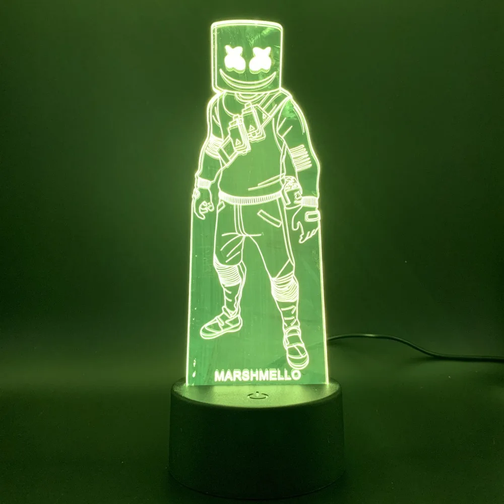 9 Майкл Джексон рисунок 3D светодиодный ночной Светильник Marshmello король Джонни Холлидей Waylon Jennings Хацунэ Мику 3D лампы дропшиппинг - Испускаемый цвет: 9