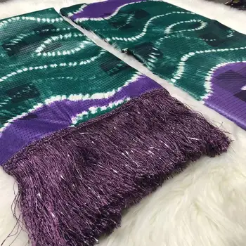 

Factory price colorful jacquard brocade fabric 2019 high quality african tie dyeing bazin riche getzenr for party 5+2yards/lot
