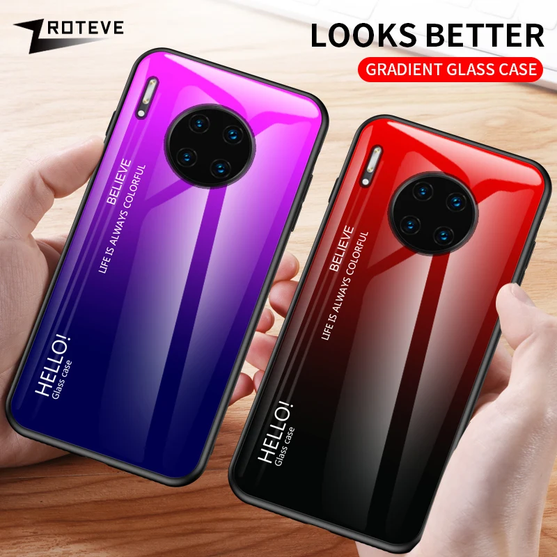 Mate 30 Чехол ZROTEVE стекло Coque для huawei mate 30 Pro Lite чехол mate 30 закаленное стекло крышка для huawei mate 20 Lite Pro чехол s
