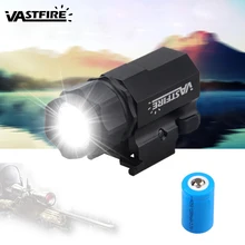 Тактический светодиодный светильник для оружия 2000 лм, фонарь для ружья, страйкбола, фонасветильник для Вивера/Пикатинни, рельсы для ружья и охоты