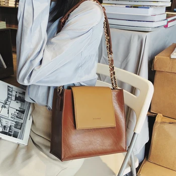 

Female bag restoring ancient ways one shoulder bag female bag new style han dynasty feels to cross body bag chain bump