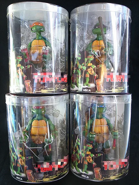 4pcs/set Original NECA 5&quot Turtles Red Bands Different PVC Action Figure Collection Toy | Игрушки и хобби