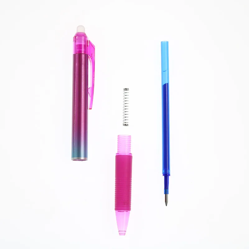 Градиентная цветная стираемая гелевая ручка, синяя, черная, синяя, для письма, нейтральная, креативная ручка, для обучения, офиса, канцелярские принадлежности, материалы