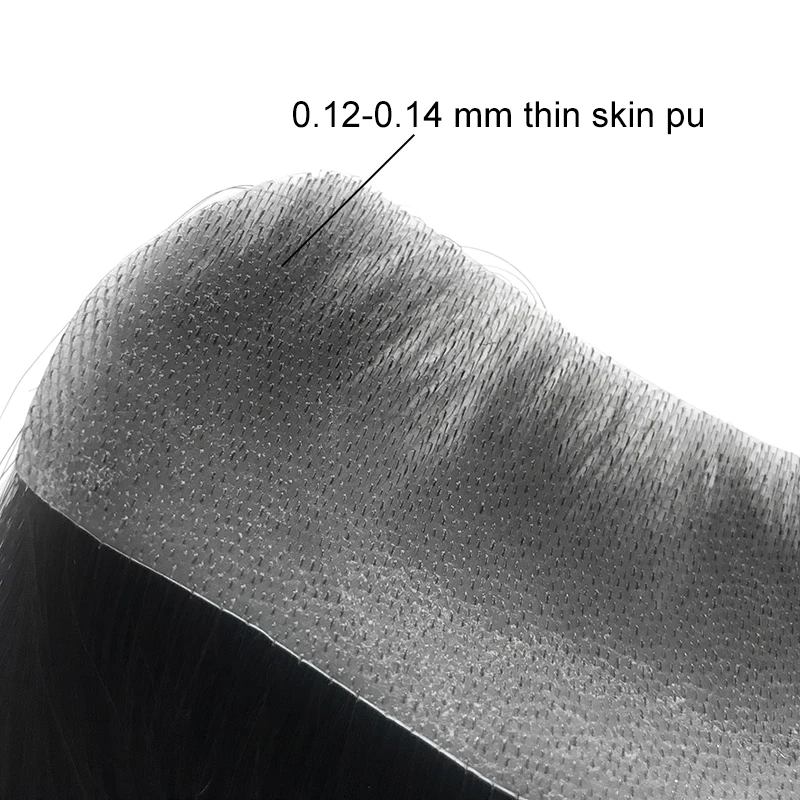 Men Toupee Front Hairline Human Hair Replacement System Capillary Prothesis Invisible Wig 6" human hair toupee