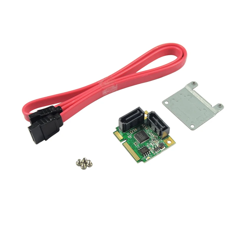Высокое качество Мини PCI-Express для SATA 3,0 Поддержка 6 ГБ/сек. 2x Внутренний порт RAID контроллер карты