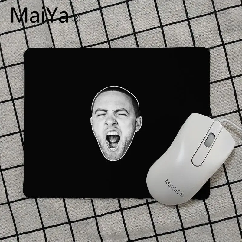 Maiya высокое качество Rapper MacMiller индивидуальные коврики для мыши компьютерный Аниме Коврик для мыши и ноутбука игровой коврик мышь - Цвет: No Lock Edge18x22cm