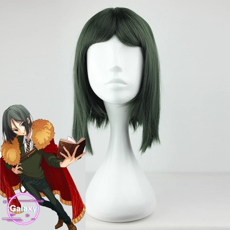 Бархатные темно-зеленые короткие синтетические волосы Nigihayami Kohakunushi Fate Zero Waver для