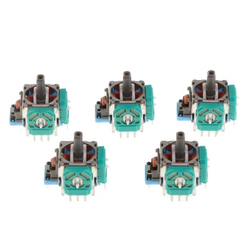 

5 Pack 3D Analog Stick Joystick for Sony PS4 4 Controller Button Replacement Part, Better Gaming Experience