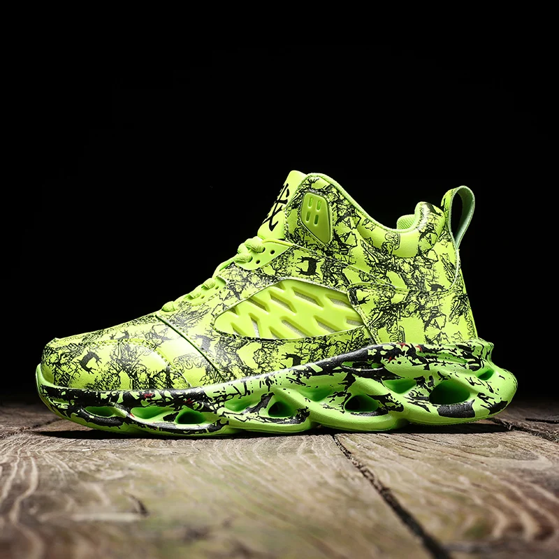 Ultra Light Shoes Men Sneakers Fashion Men Graffiti Sneakers Chunky Comfortable Basketball Shoes Men Outdoor Walking Footwear