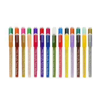 

Maker Pnes Acrylic Colorful Practical Durable Painter Pens Maker Pens School Stationery for School Office Students