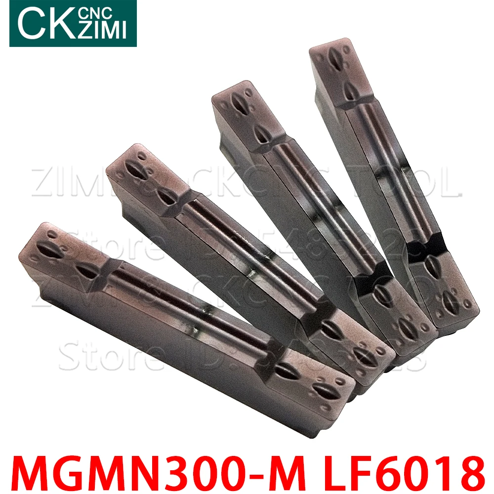 YWBL-WH 10 Pezzi Inserto per Tornio CNC Indicizzabile, Lama in Metallo Duro Integrale, Utensile Taglio MGMN300 - M LDA per Lavori di Tornitura CNC