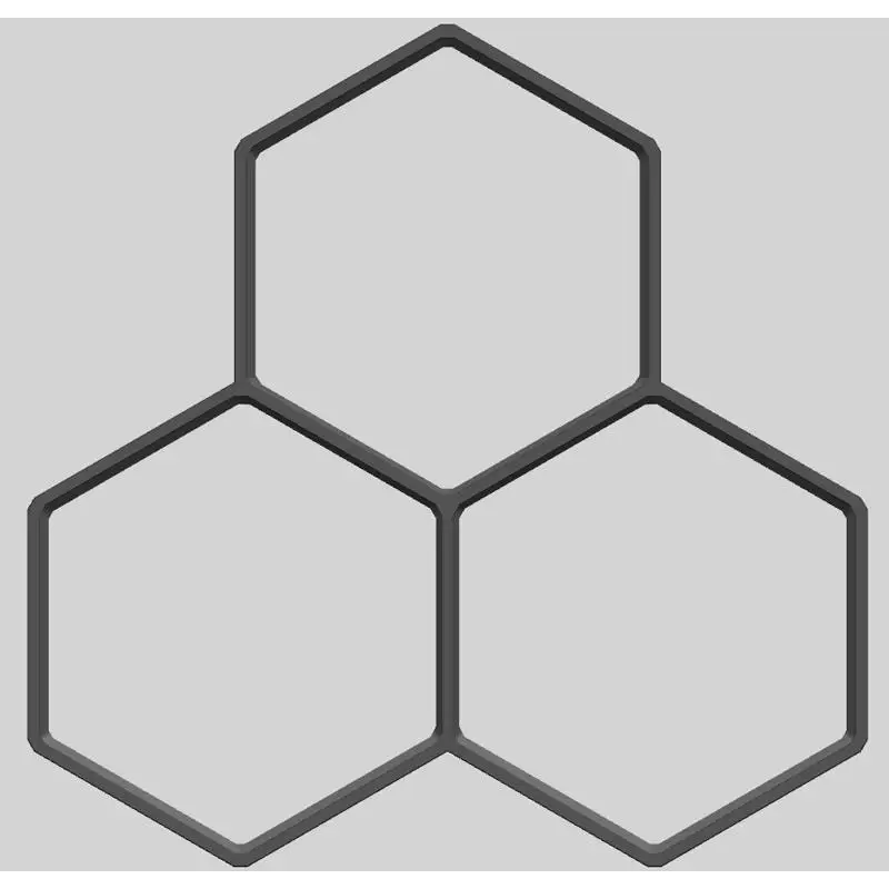 Hexagon Driveway Paving Brick Patio Path Garden Concrete Road Maker Mould