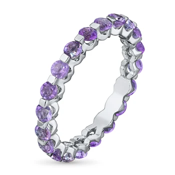 

Ring of silver with amethyst