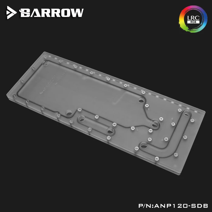 Акриловая плата Barrow в качестве Водного Канала используется для Antec P120 чехол