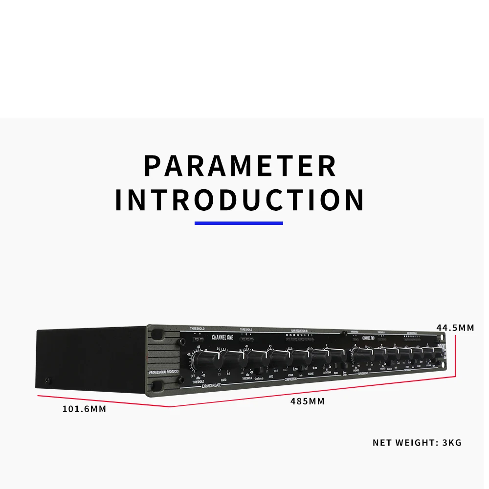 Dispositivos para Sistemas de Som Profissional para Aparelhos de Som Amplificador de Precisão e Compressor de Canal Drive Limitador Duplo dj 266xl - Image 6
