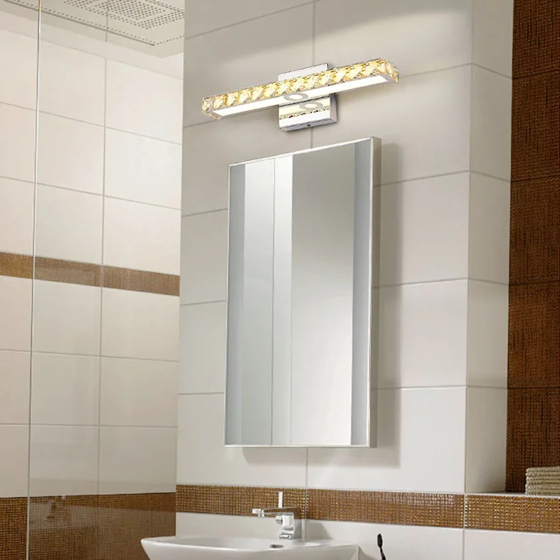 Ju sheng Crystal Mirror Front Lamp LED Amazon AliExpress EBay for US Standard Chassis Bathroom Shower Room Wall Lamp