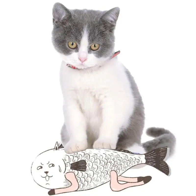 Кошка Укус Рыба новые игрушки для кошек игрушки для котят в форме рыбы кукла зубы подушка для домашних животных