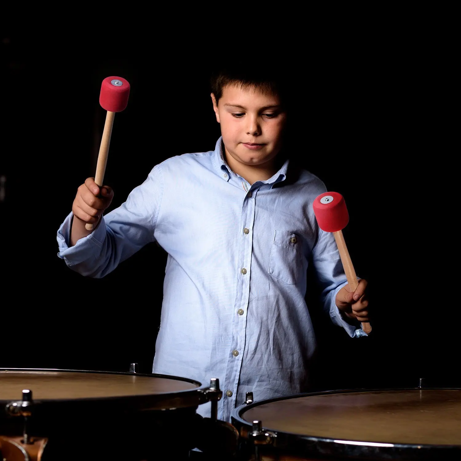 Basdrum hamer houten handvat rood schuim percussie basdrum 13 дюймов