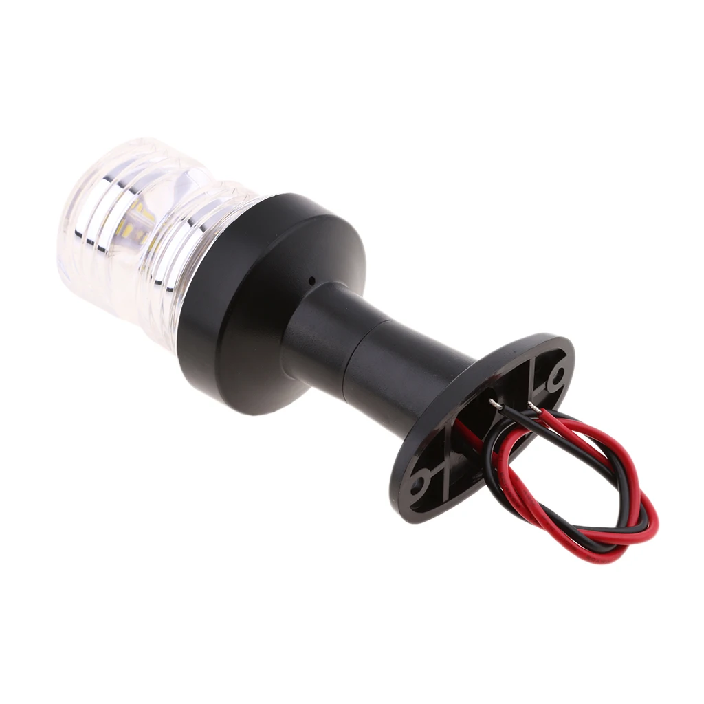 5 inch Marine Navigation Anchor Lights Stern Light All-Round 360 Degree White LED 12V for Boat Yacht Replacement Parts