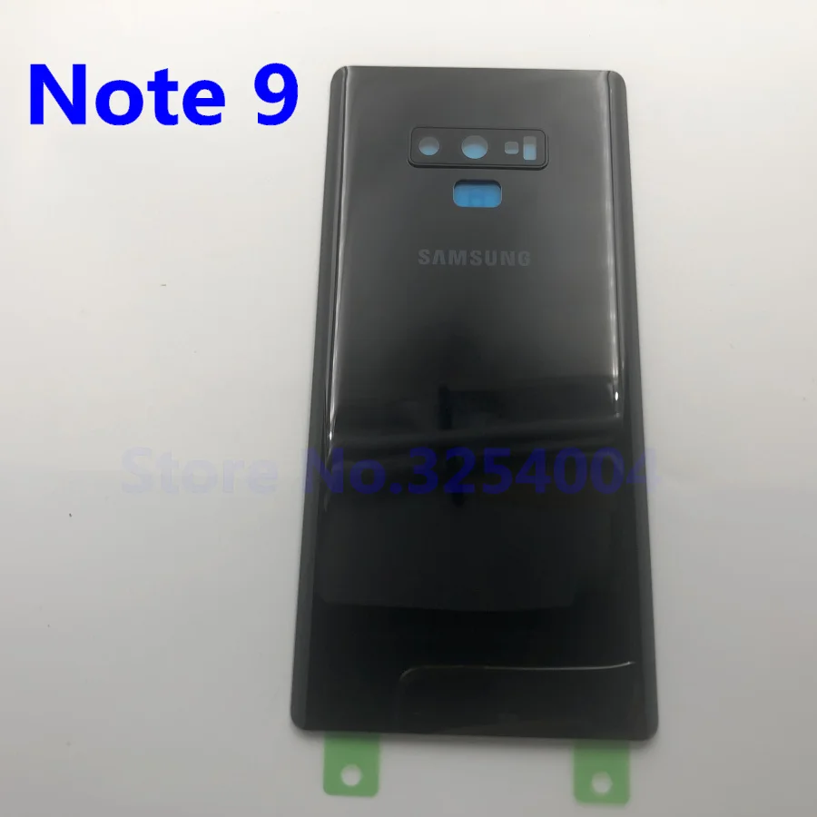 Note 9 Black Note9 чехол на заднюю батарейку для samsung Galaxy Note 9 N960 N960F N9600 задняя крышка на стекло+ объектив для камеры - Цвет: Note 9 Black
