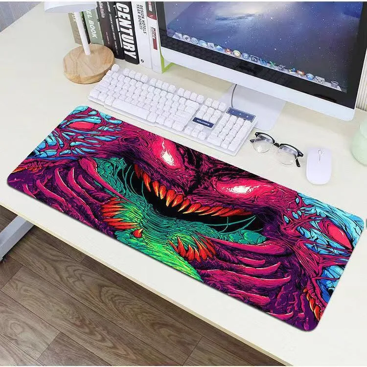 80x30cm XL Lockedge gran alfombrilla para ratón de Juegos de ordenador jugador alfombrilla para teclado y ratón Hyper Beast alfombrilla para ratón de escritorio para PC de escritorio