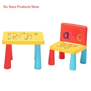 

Plastic Table and Chair for Children One Table And One Chair Reduced Version Mushroom Leg [40 x 35 x 30]