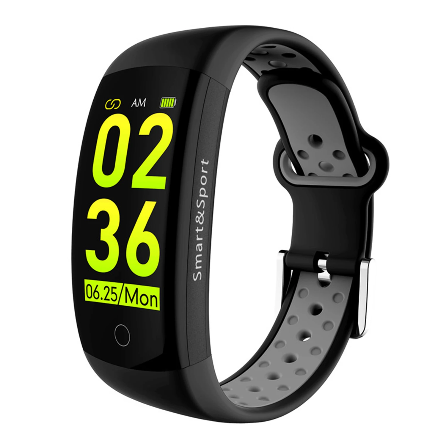 

Q6S Smart Bracelet Colors 3D dynamic Blood Pressure Heart Rate Monitor Smartband Wristband Waterproof Sports Fitness Watch Band(
