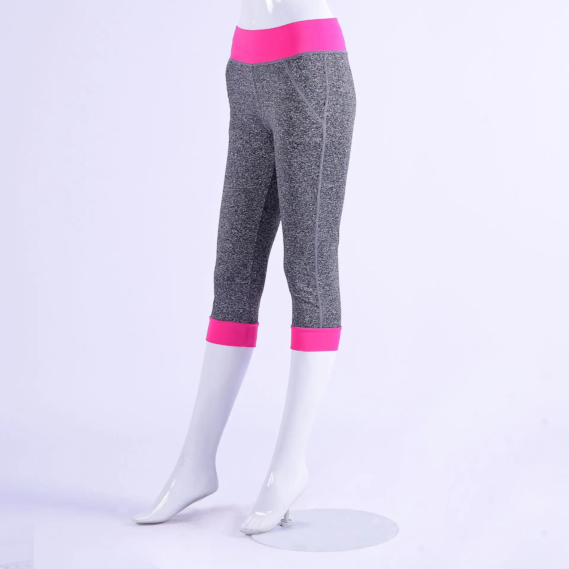 

2019 Spring And Summer New Style Sports Yoga Cropped Pants Women's Buttock Lifting Running Fitness Pants Quick-Dry Stretch Yoga