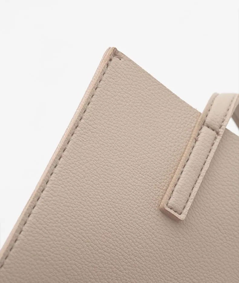 Simple Women Bag Handbag Soft New Fashion Casual Female Shoulder Bag Large Capacity Ladies' Portable Tote Bag Sewing thread