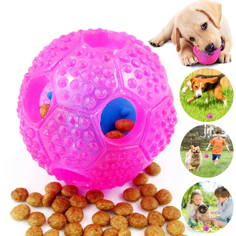 Interactive Dog Toys, Dog Chew Toys Ball for Small Medium Dogs, Iq Treat Boredom Food Dispensing, Puzzle Puppy Pals Tough Durabl