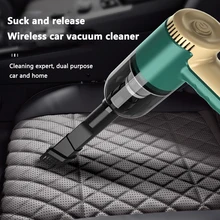 

Portable Cordless Air Blower Handheld Air Duster Mini Car Vacuum Cleaner Rechargeable for PC Keyboard Camera Electronic Cleaning