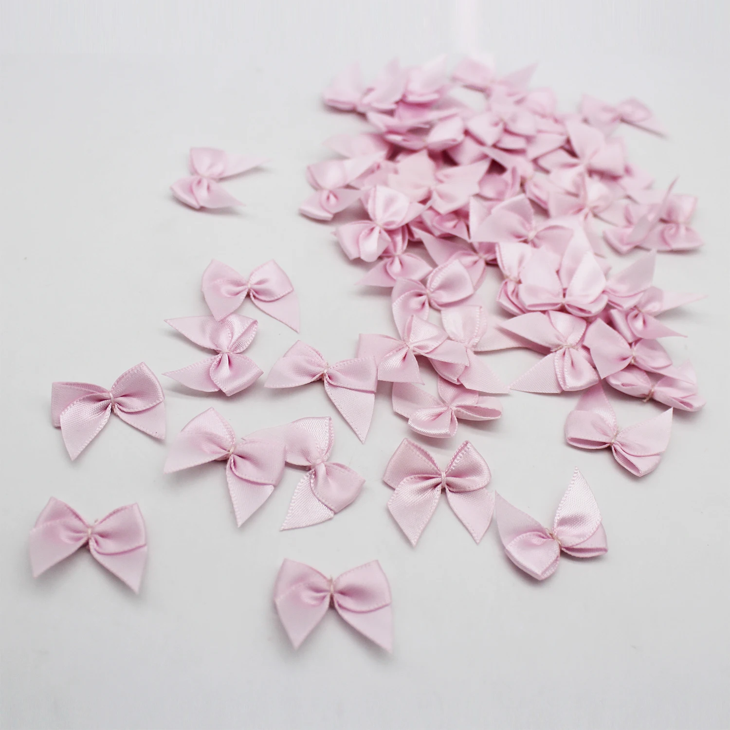 Satin Ribbon Bows 1 Inch 50Pcs For Crafts DIY Christmas Wedding Party Decor